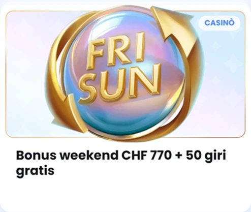 Bonus weekend CasinoLab CHF 770 e 50 giri gratis
